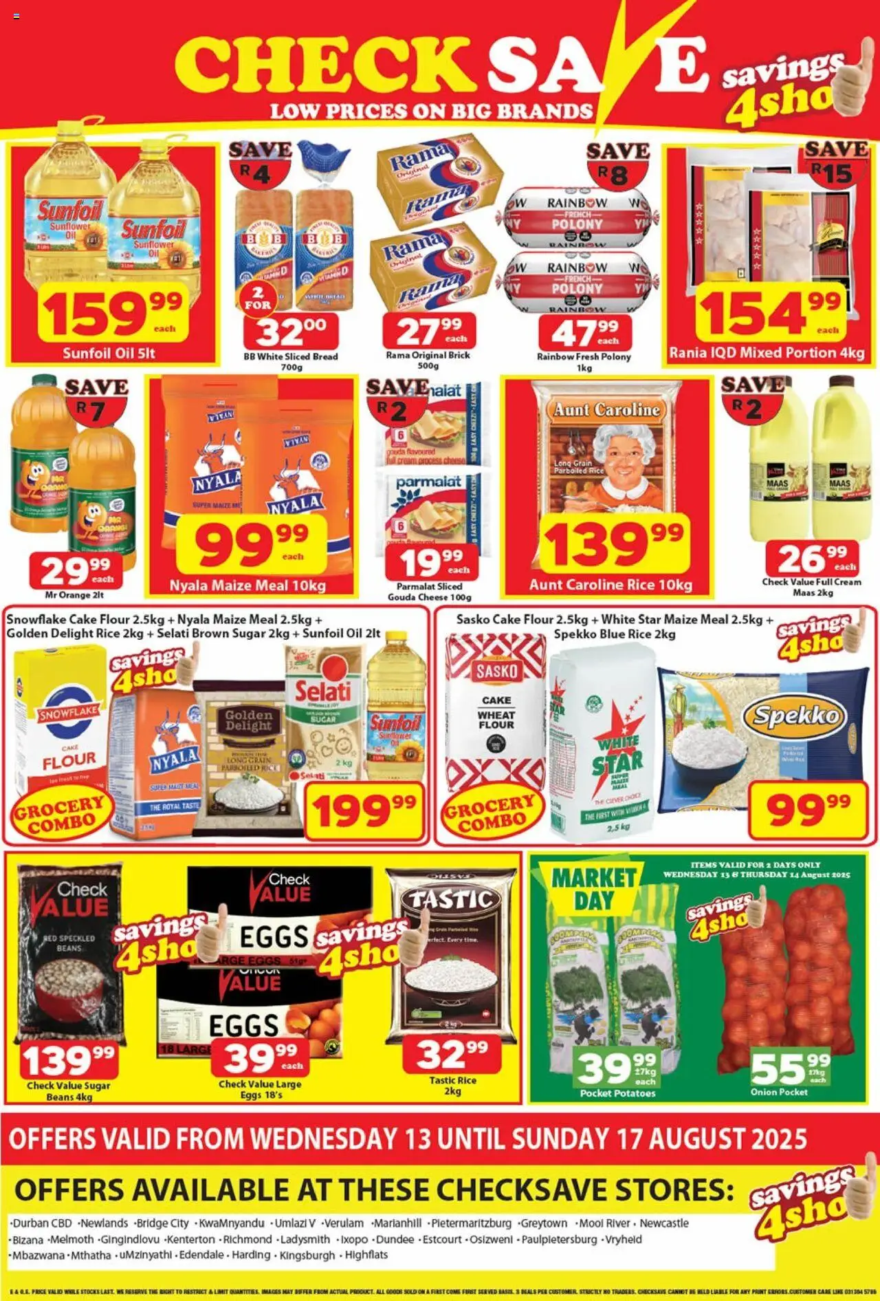 Check Save Specials from 13/08 - 17/08/2025 > Promotions