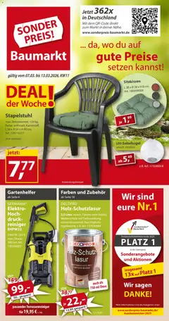 Vorschau von dem Prospekt des Geschäftes Sonderpreis Baumarkt, gültig ab dem 07.03.2026