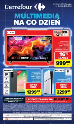 Pogląd gazetki "Carrefour gazetka - Multimedia" ze sklepu Carrefour ważnej od 13.04.2026