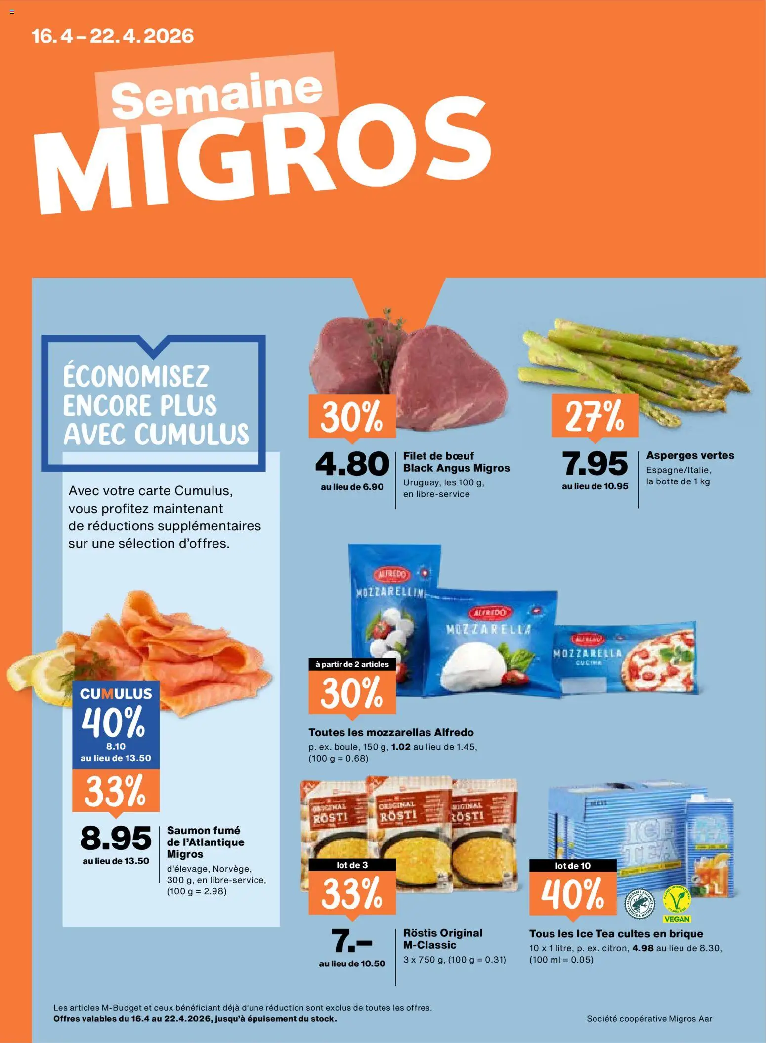 Vorschau des Merkblatts Migros aktionen FR vom Shop Migros gültig von 16.04.2026 bis 22.04.2026