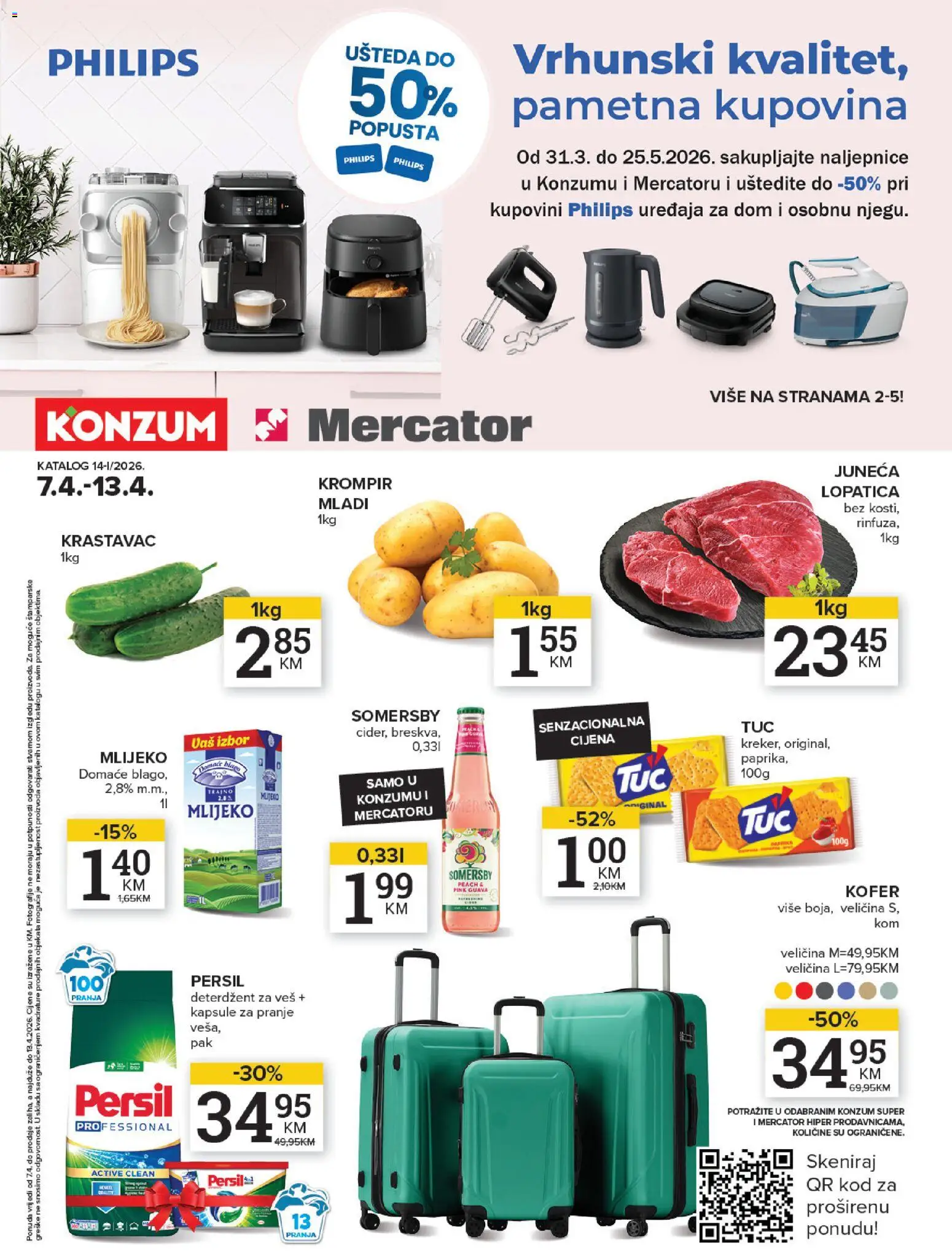 Pregled letka Mercator kataloška ponuda trgovine Mercator vrijedi od 07.04.2026