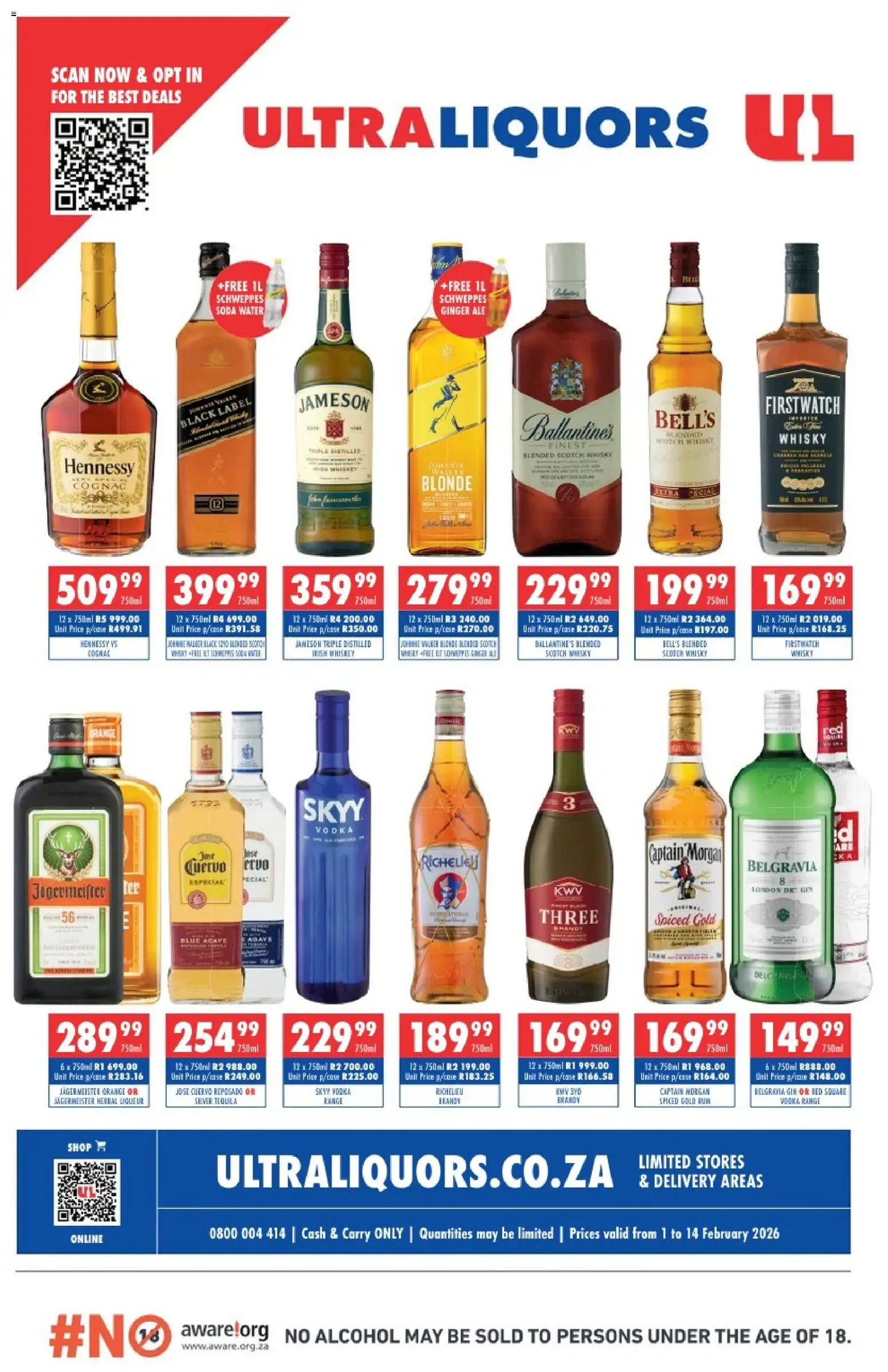 Preview of Ultra Liquors flyer valid from 01/02/2026