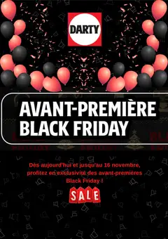 Prévisualisation de Black Friday du magasin Darty formulaire valide 05/11/2025