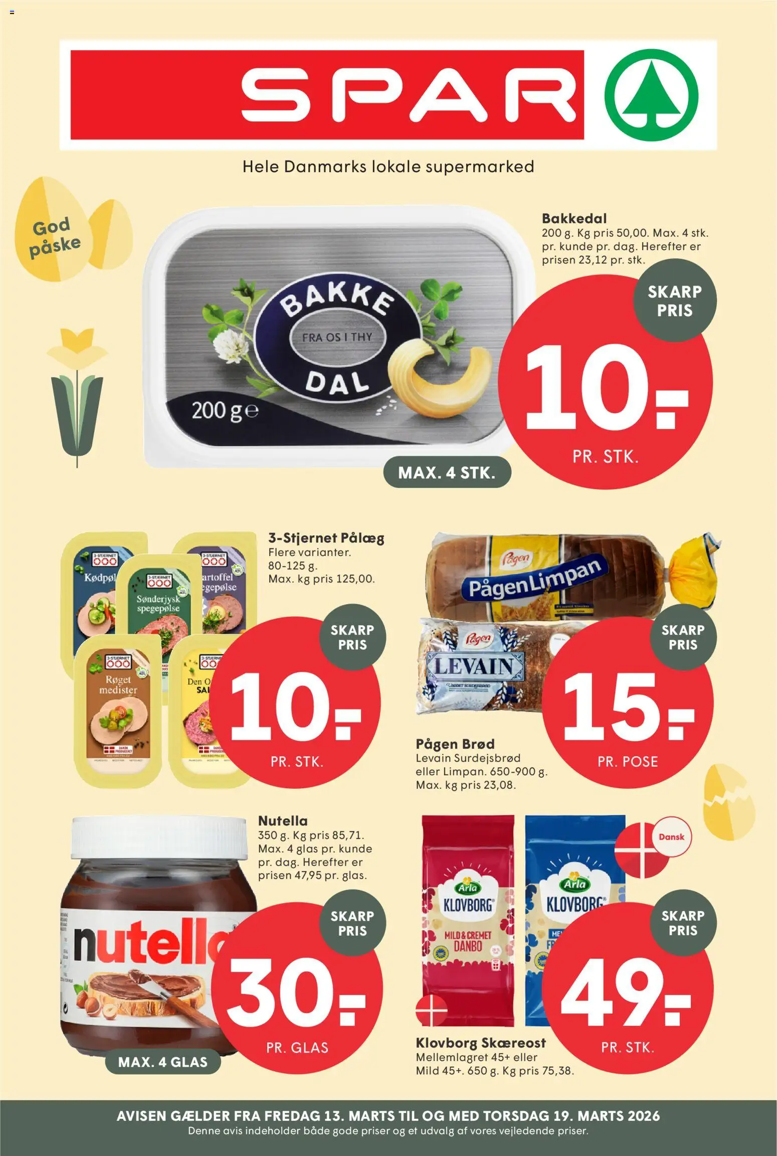 Eksempel på tilbudsavis Spar - Tilbudsavis uge 12 fra butik Spar gyldig fra 13/03/2026