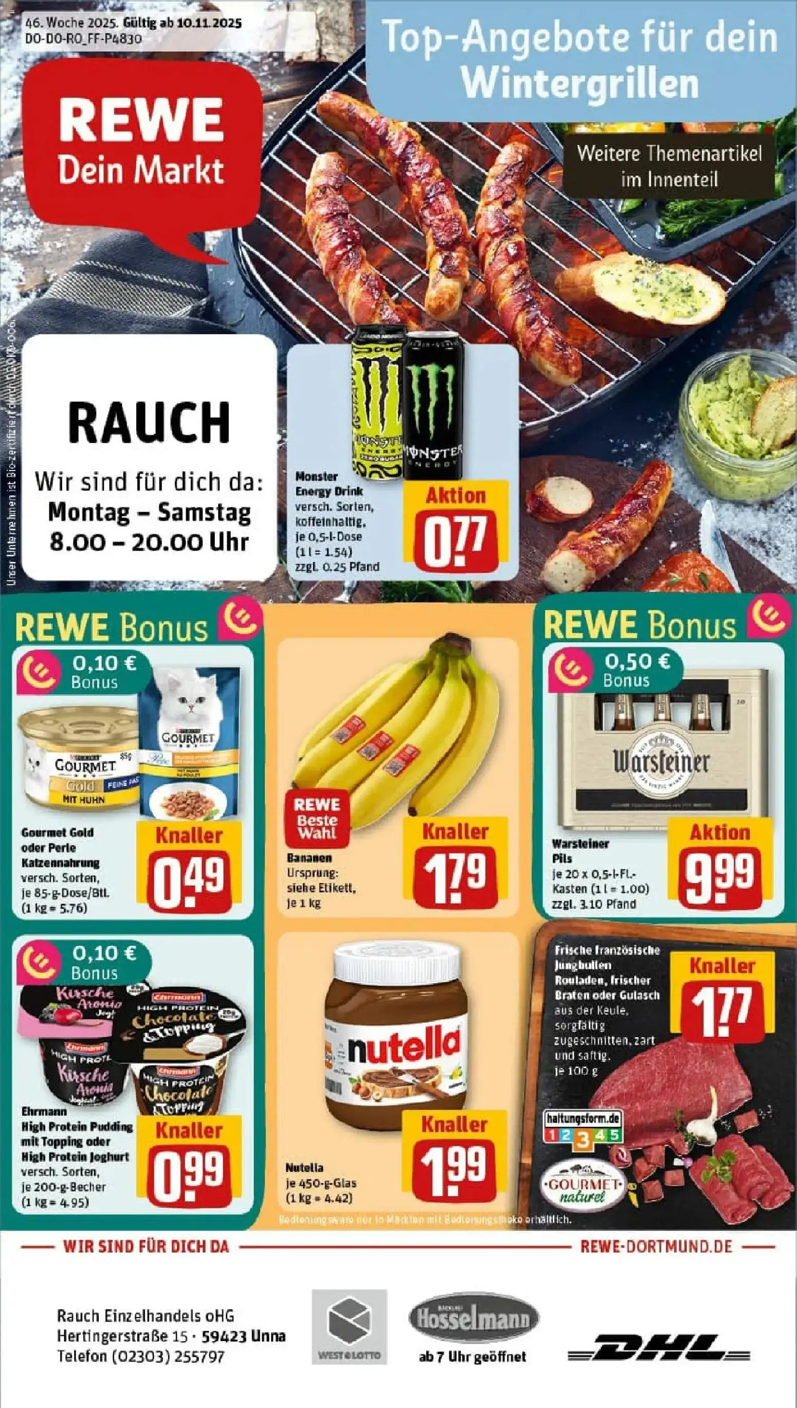 Vorschau von dem Prospekt des Geschäftes Rewe, gültig ab dem 09.11.2025