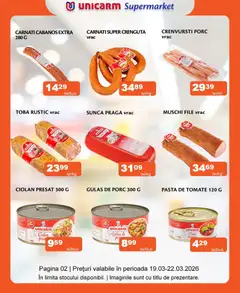 Previzualizarea de cataloage: Unicarm Unicarm Catalog Carne valabil de la 19.03.2026