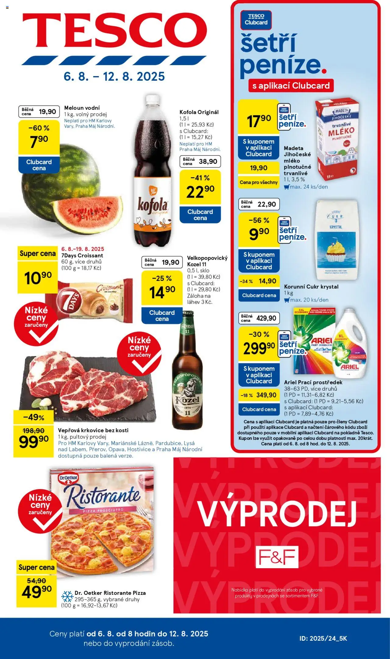  TESCO leták od 06.08.2025 - Akční "Hypermarket" leták