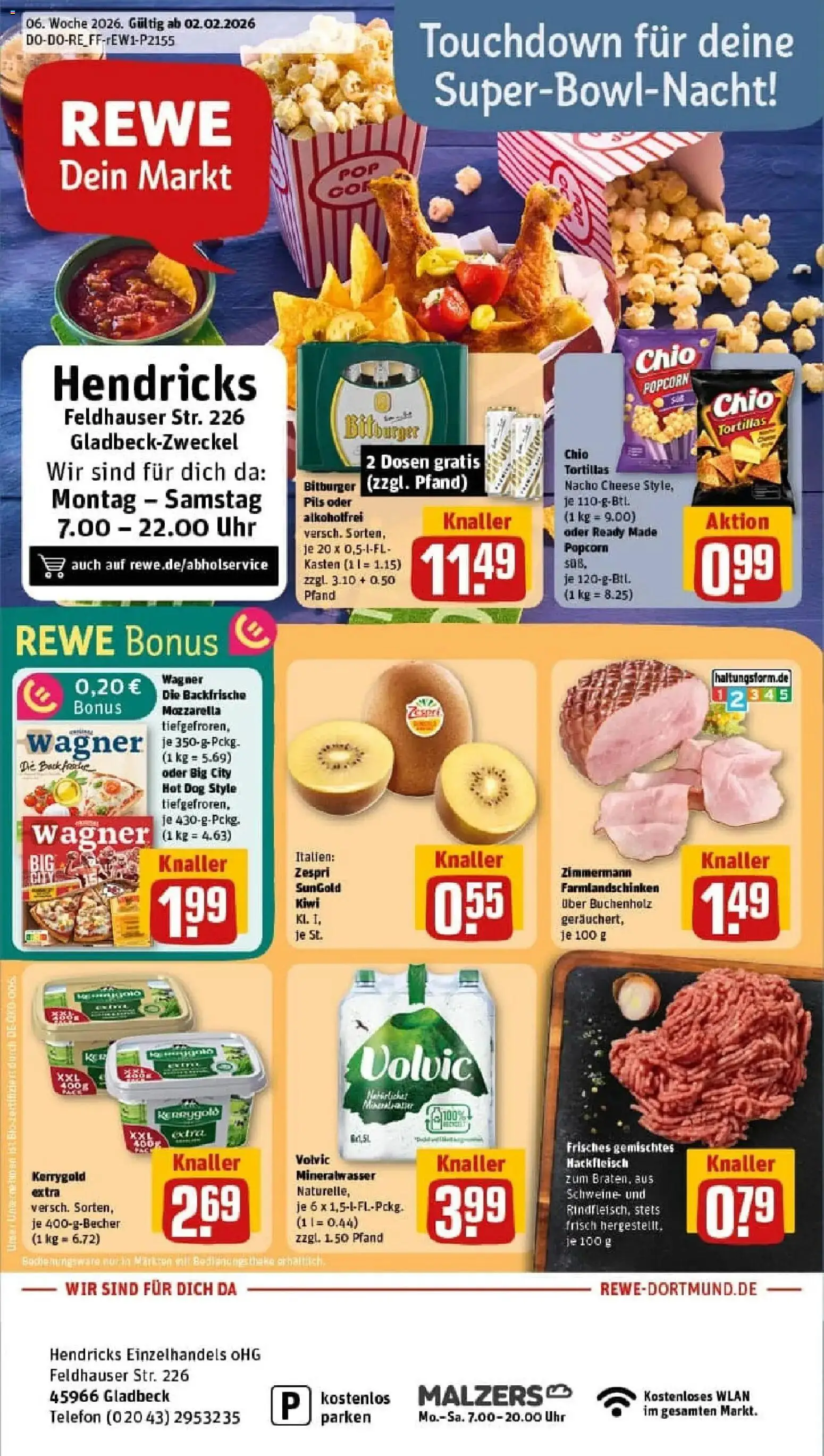 Vorschau von dem Prospekt des Geschäftes Rewe, gültig ab dem 02.02.2026