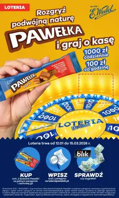 Pogląd gazetki "Konkurs - Loteria E.Wedel" ze sklepu Topaz ważnej od 12.01.2026