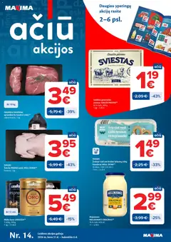 MAXIMA parduotuvės leidinio MAXIMA leidinys galiojančio nuo 2026.03.31 peržiūra