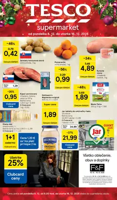 Náhľad Tesco letáku platného od 08.12.2025