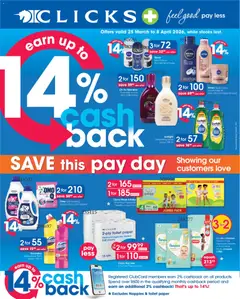 Preview of Clicks flyer valid from 25/03/2026