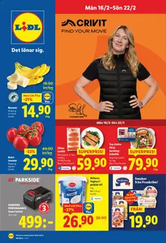 Förhandsgranska reklamblad Aktuella reklamblad Lidl från butik Lidl gäller från 16/02/2026