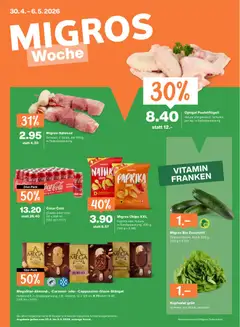 Vorschau des Merkblatts Migros aktionen vom Shop Migros gültig von 30.04.2026 bis 06.05.2026