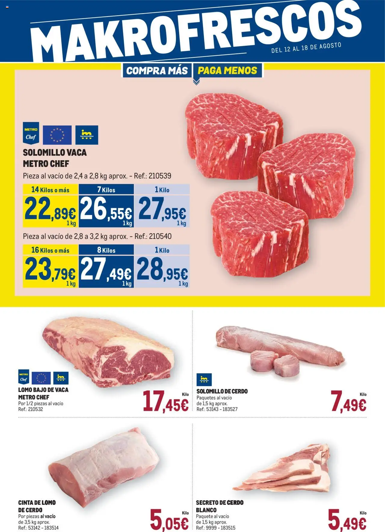 Makro Fresco Andalucía > 12/08 - 18/08/2025 > Ofertas