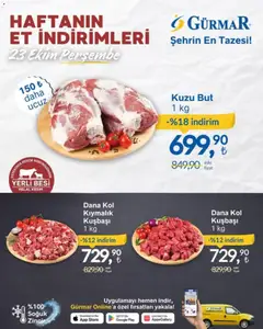 Gürmar Haftanın Et İndirimleri 23.10.2025 - Broşürünün önizlemesi