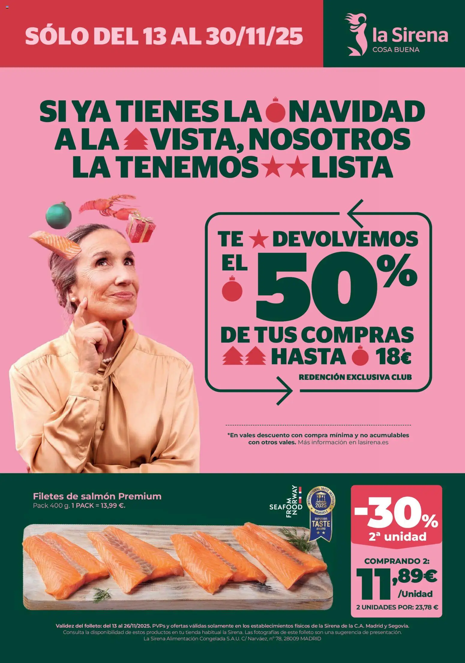 Vista previa del folleto de la tienda La Sirena válido desde el 13/11/2025 