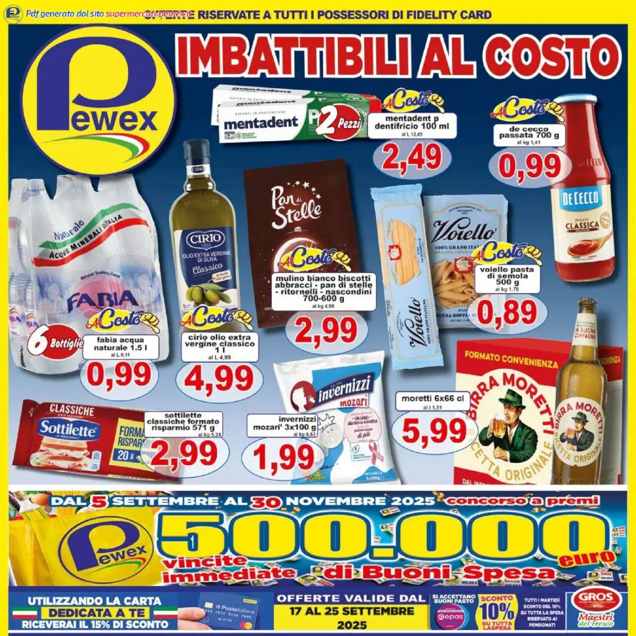 Volantino Pewex valido da 17/09/2025 numero di pagina 1