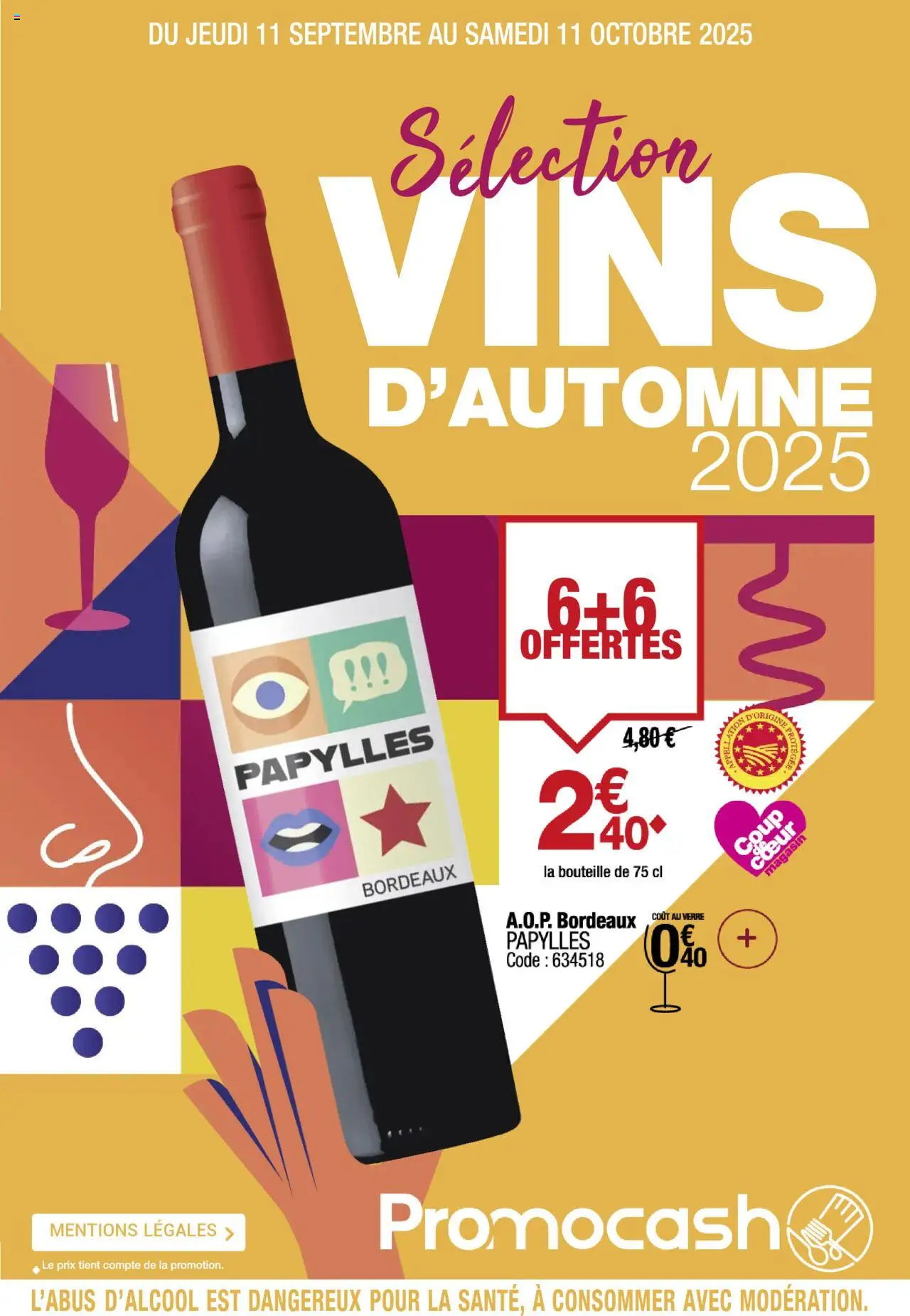 Catalogue foire vins automne 2025 de la boutique Promocash valable du 11/09/2025 - Page numéro 1