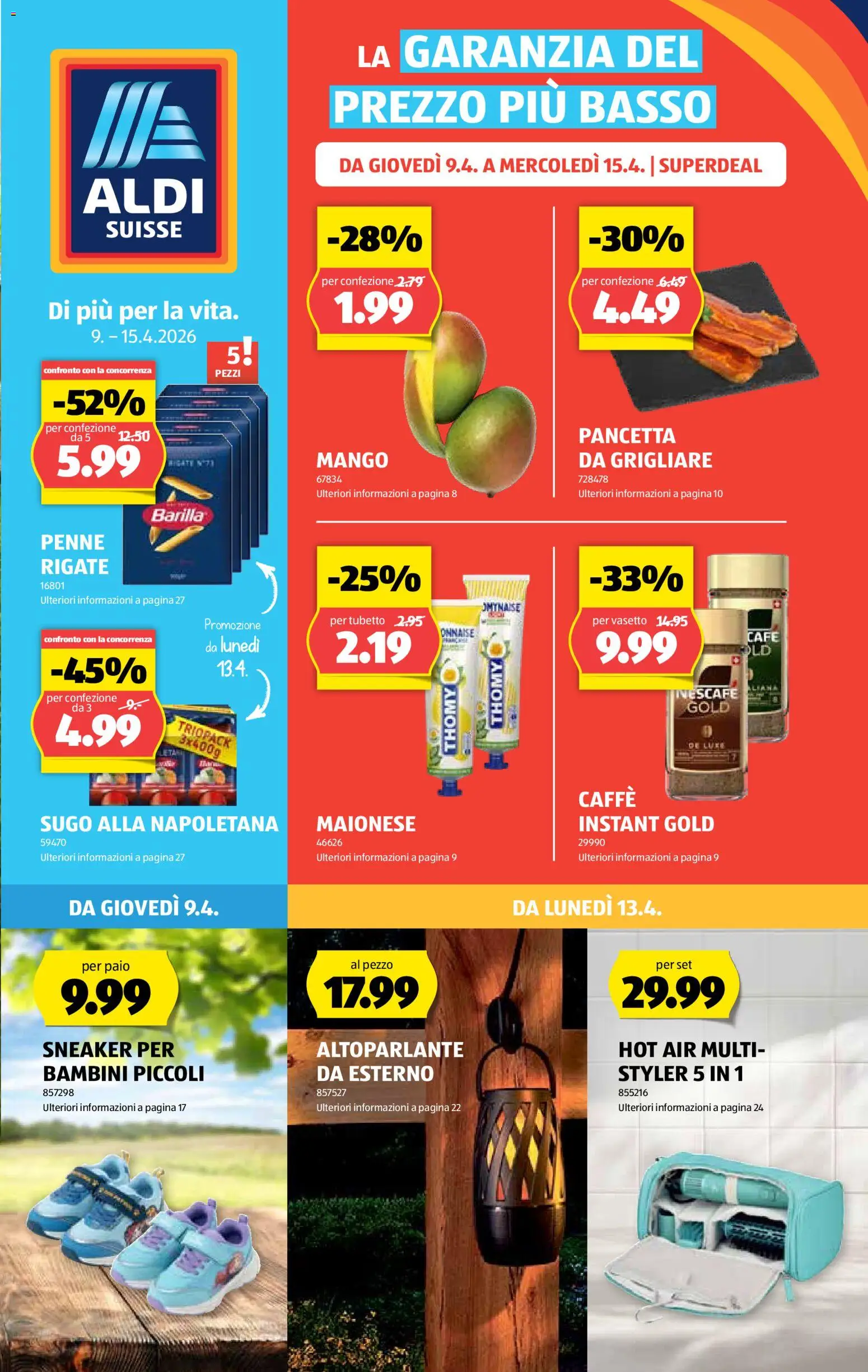 Vorschau des Merkblatts Aldi aktionen IT vom Shop Aldi gültig von 09.04.2026 bis 15.04.2026