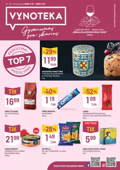 VYNOTEKA parduotuvės leidinio Leidinys galiojančio nuo 2025.11.10 peržiūra