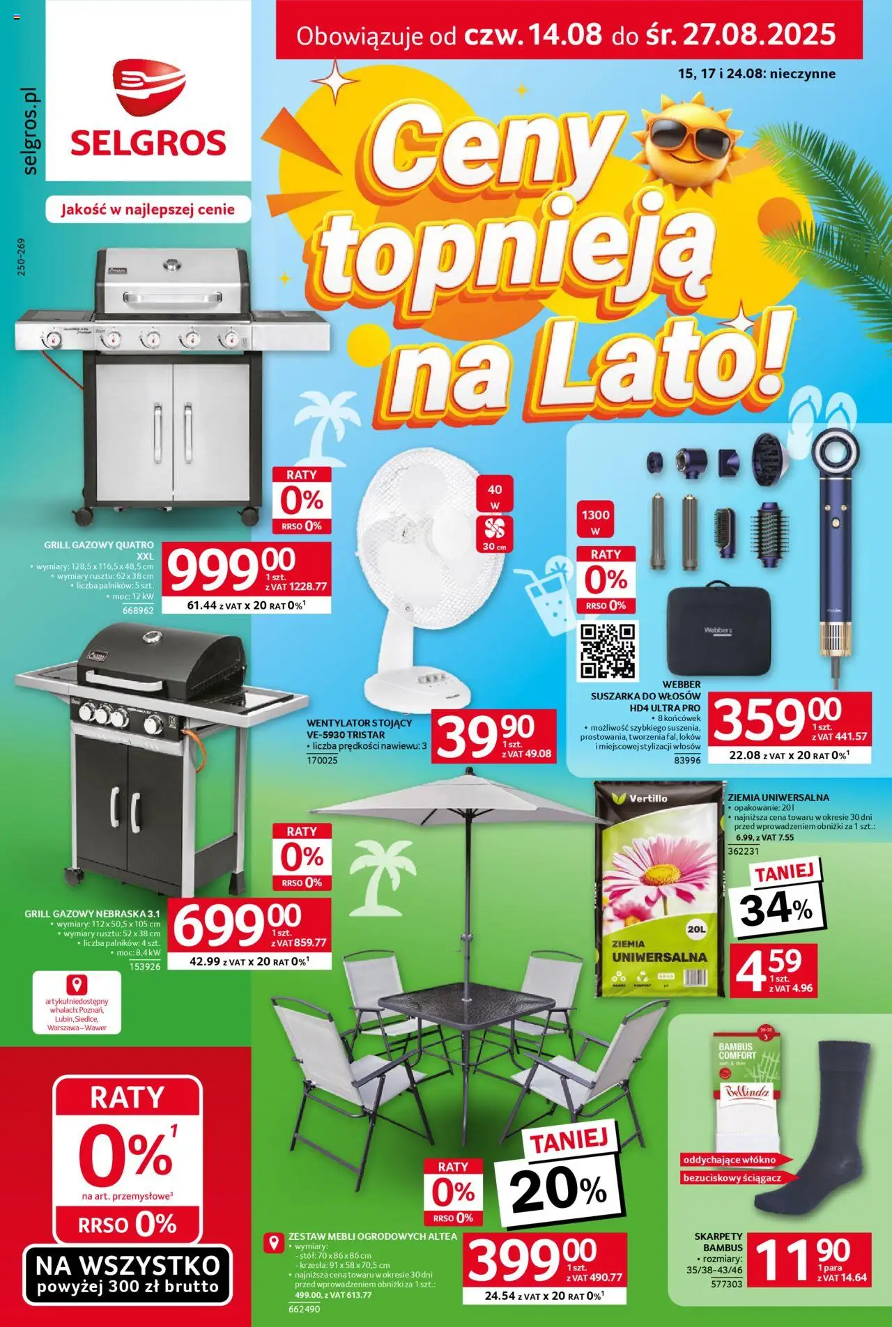 Selgros cash&carry Katalog Hot Summer od 14.08.2025 - Nowa Gazetka - Numer strony 1