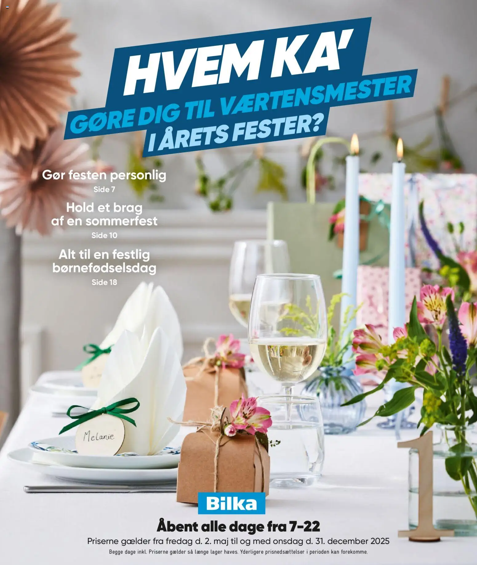 Eksempel på tilbudsavis Festkatalog fra butik Bilka gyldig fra 19/09/2025