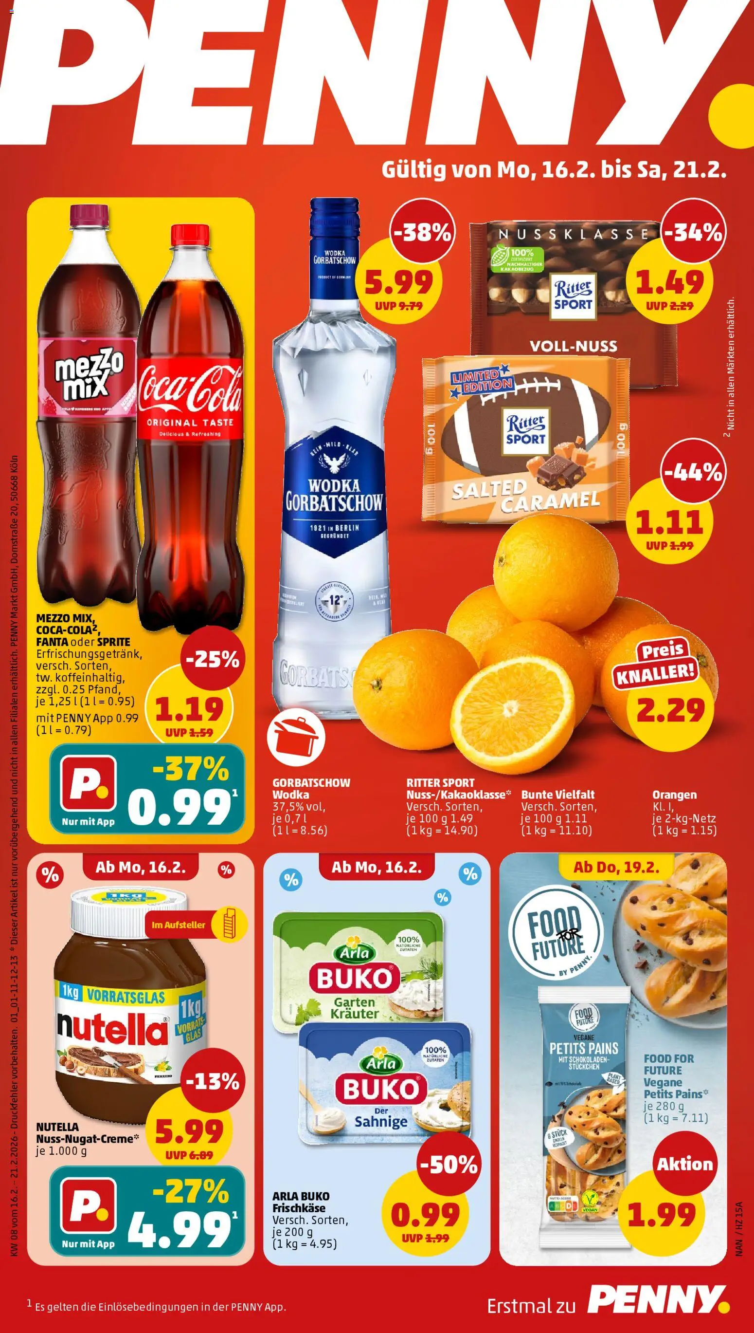 Vorschau von dem Prospekt des Geschäftes Penny, gültig ab dem 16.02.2026