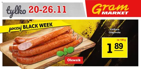 Pogląd gazetki "Black Friday" ze sklepu Gram Market ważnej od 20.11.2025