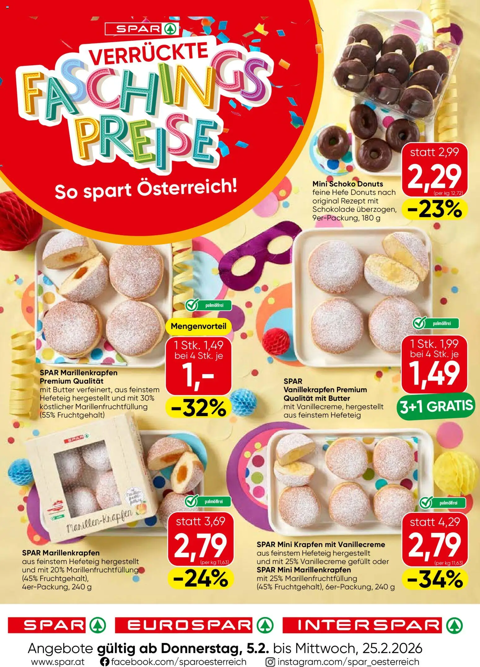 Vorschau der Angebote: Spar Salzburg Fasching gültig ab 05.02.2026