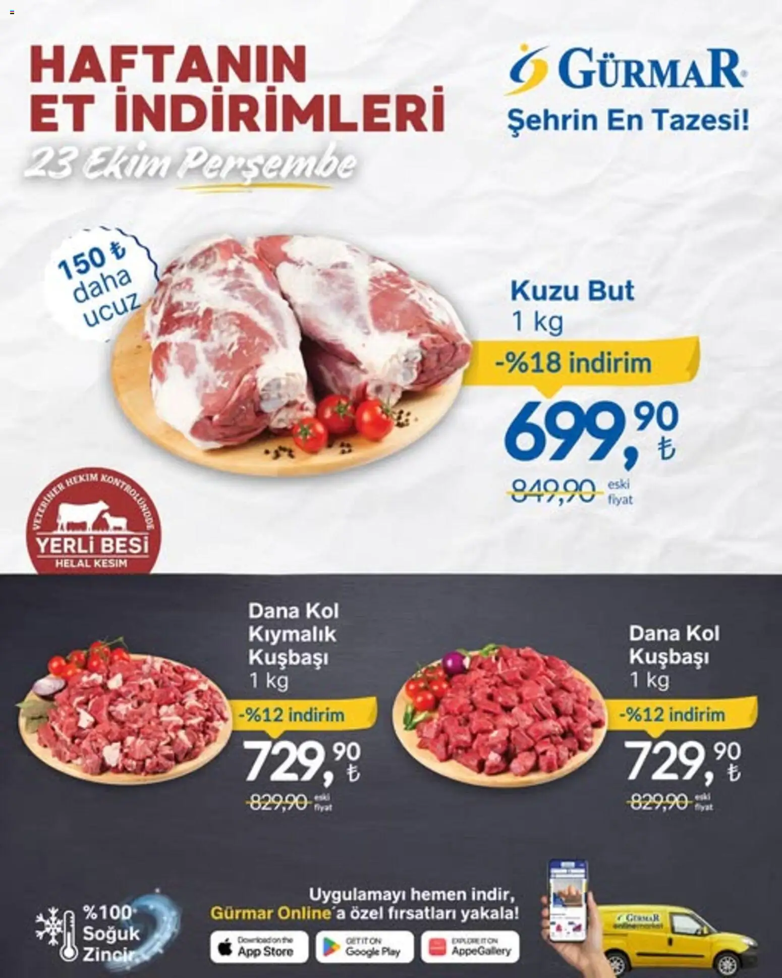 Gürmar Haftanın Et İndirimleri (23 - 23 Ekim 2025) - Sayfa numarası 1