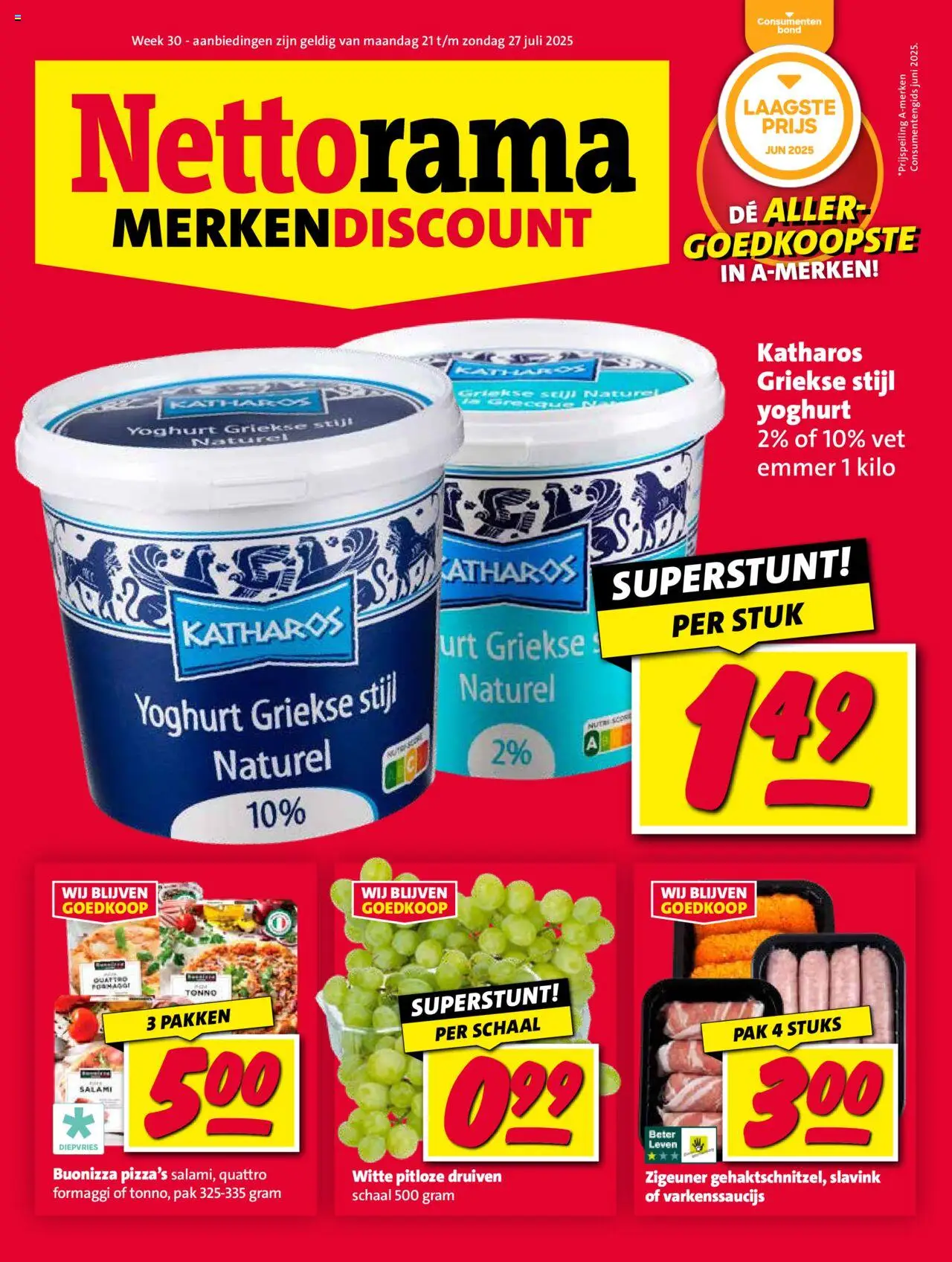 Nettorama shop Folder geldig vanaf 21-07-2025 - Paginanummer 1