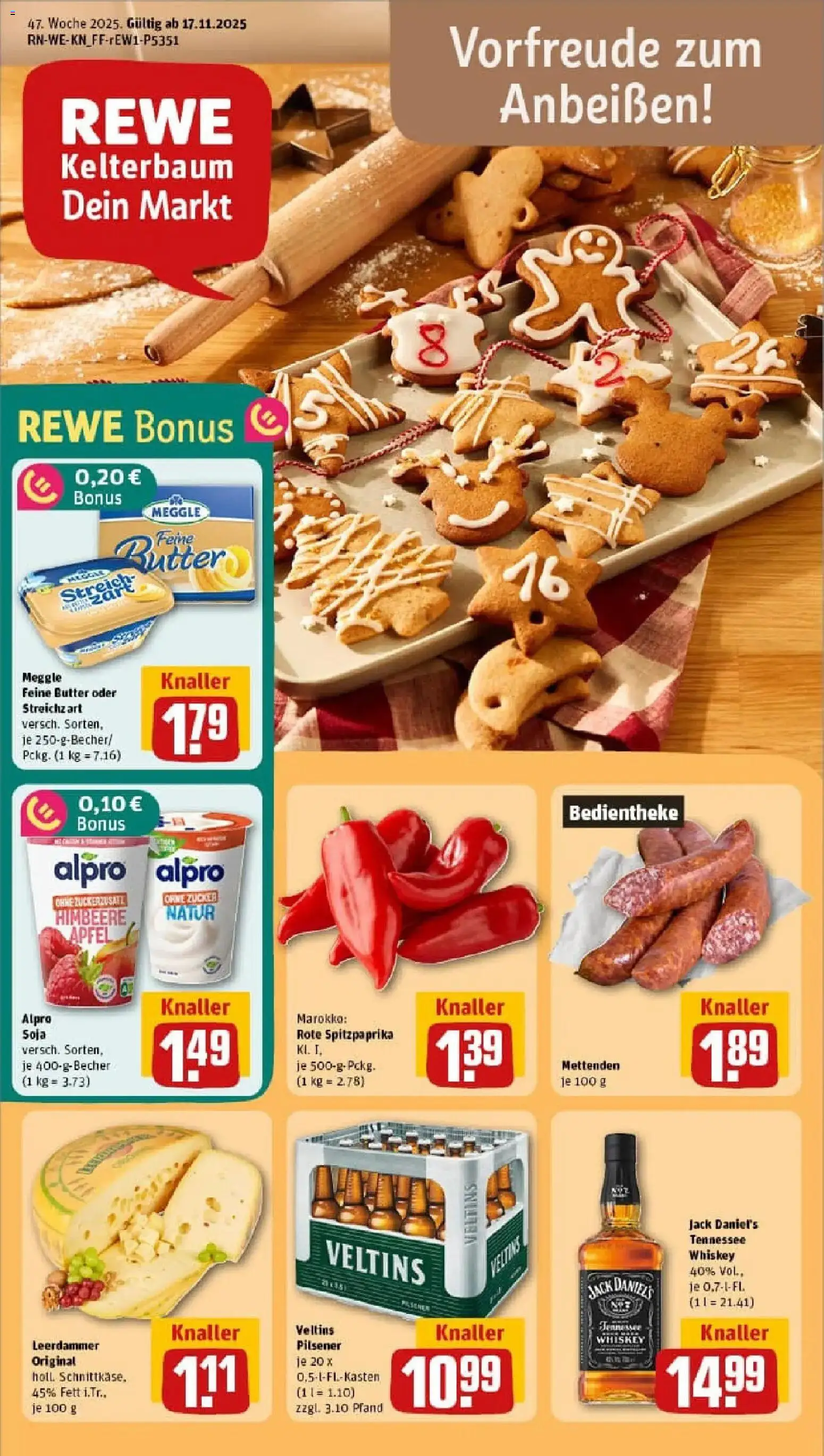 Vorschau von dem Prospekt des Geschäftes Rewe, gültig ab dem 17.11.2025