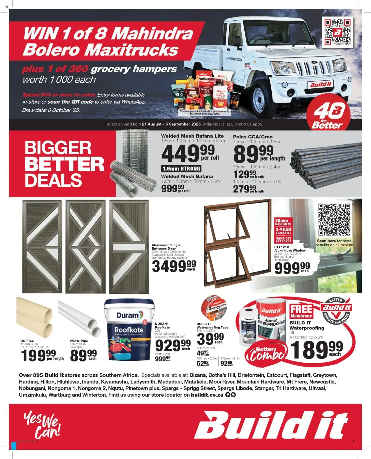 Build It Specials from 21/08 - 06/09/2025 > Promotions