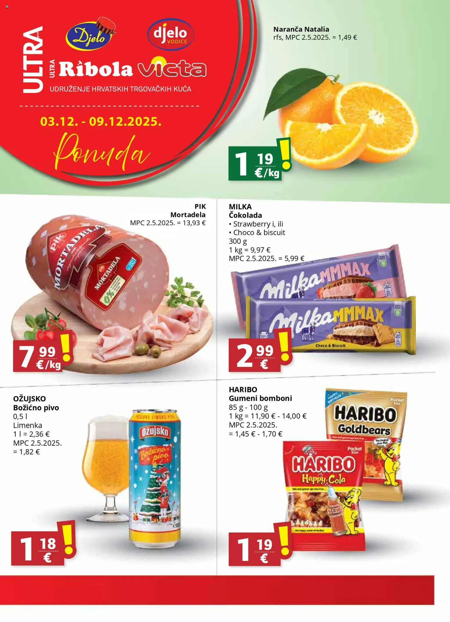 Pregled letka Katalog trgovine Ultra Gros vrijedi od 03.12.2025