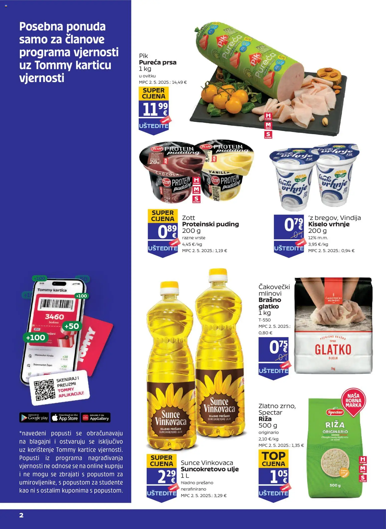 Pregled letka Tommy Pogodnosti za Tommy vjerne članove trgovine Tommy vrijedi od 30.04.2026