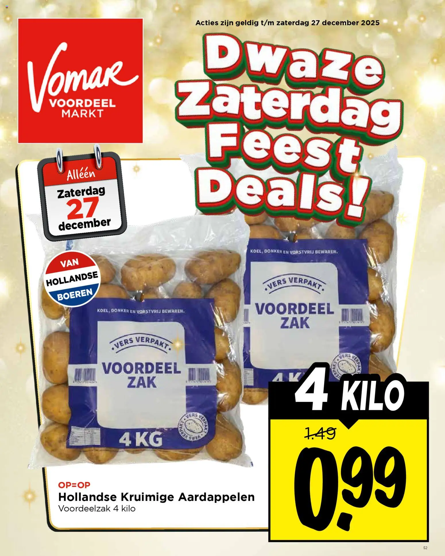 Voorbeeld van Weekend folder van winkel Vomar geldig vanaf 27-12-2025