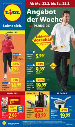 Vorschau von dem Prospekt des Geschäftes Lidl, gültig ab dem 23.02.2026