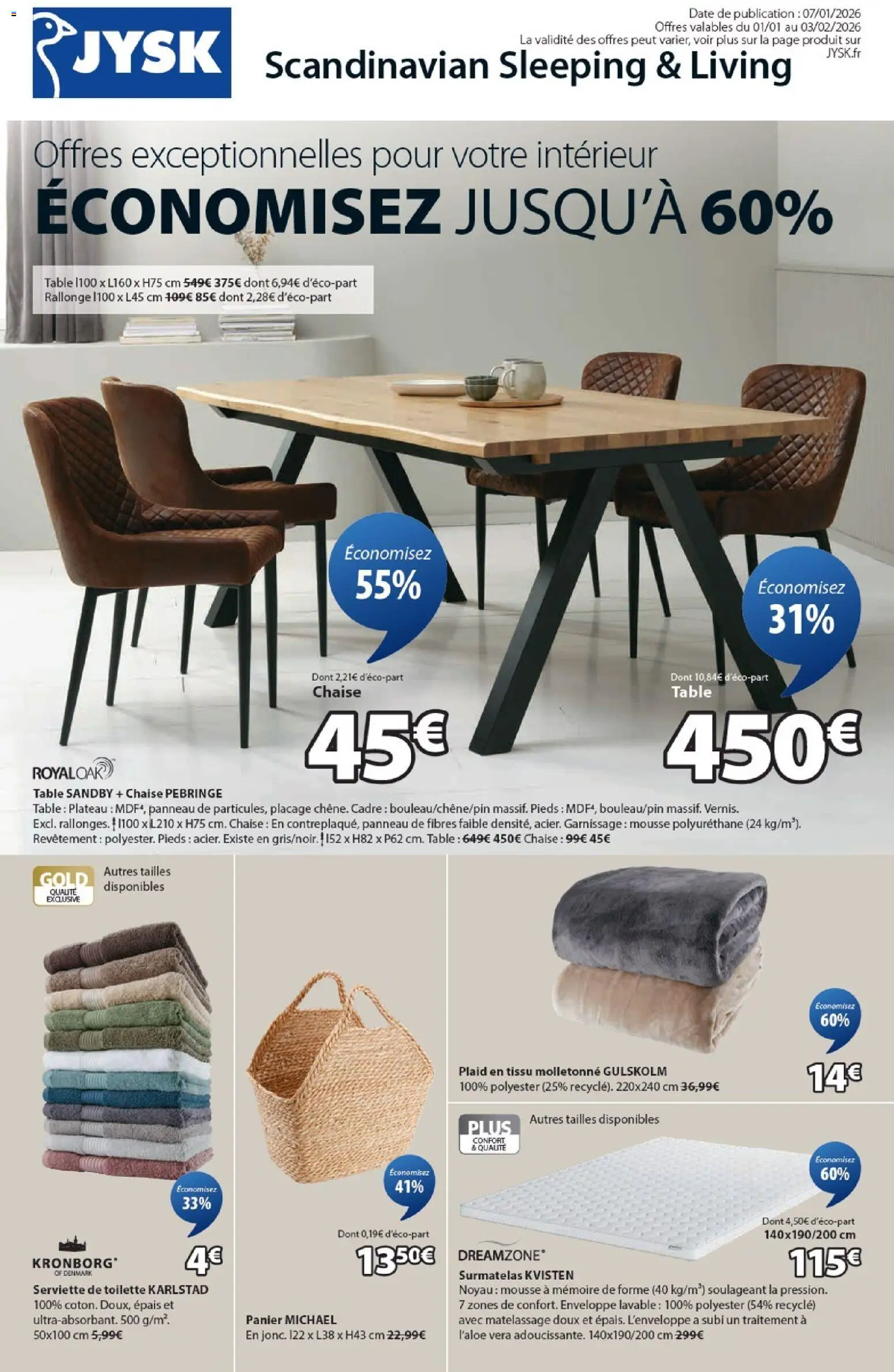 Prévisualisation de Catalogue du magasin Jysk formulaire valide 01/01/2026