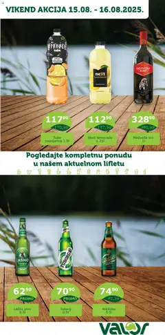 Pregled Valor kataloga - važi od 15.08.2025