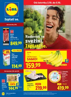 Pregled Lidl kataloga - važi od 02.10.2025