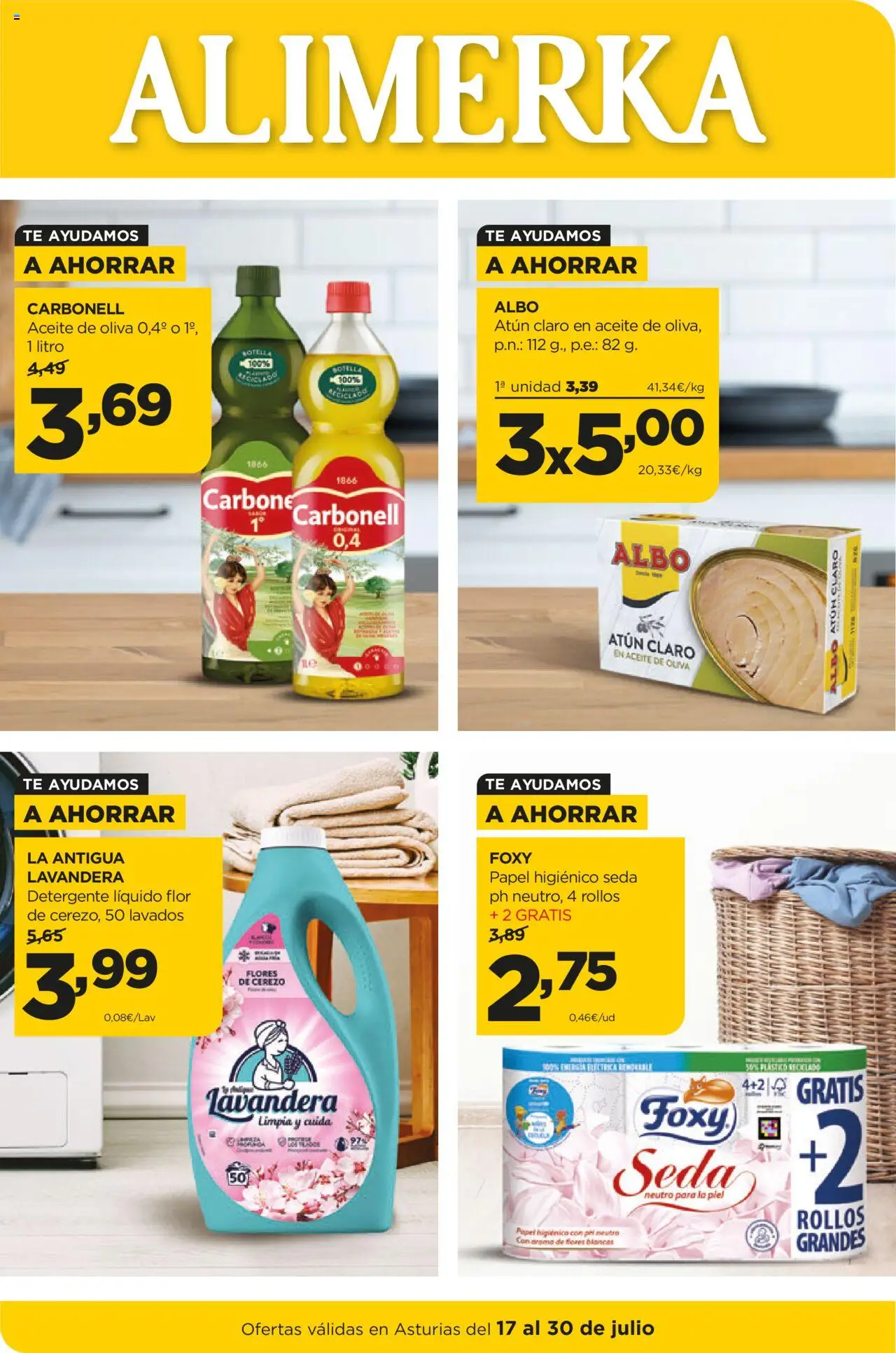 Alimerka Ofertas Asturias >> 17/07 - 30/07/2025 (catálogo)
