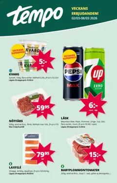 Förhandsgranska reklamblad Tempo erbjudanden från butik Tempo gäller från 02/03/2026