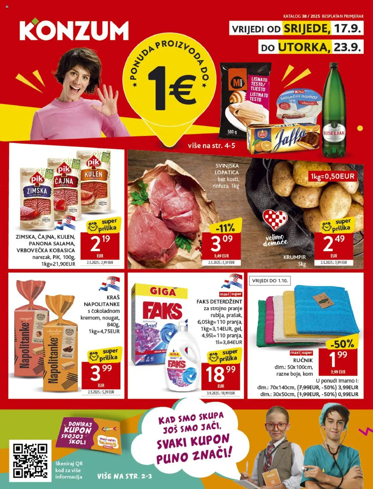 Konzum aktualni Katalog vrijedi od 17.09.2025 - tjedna akcija broj stranice 1
