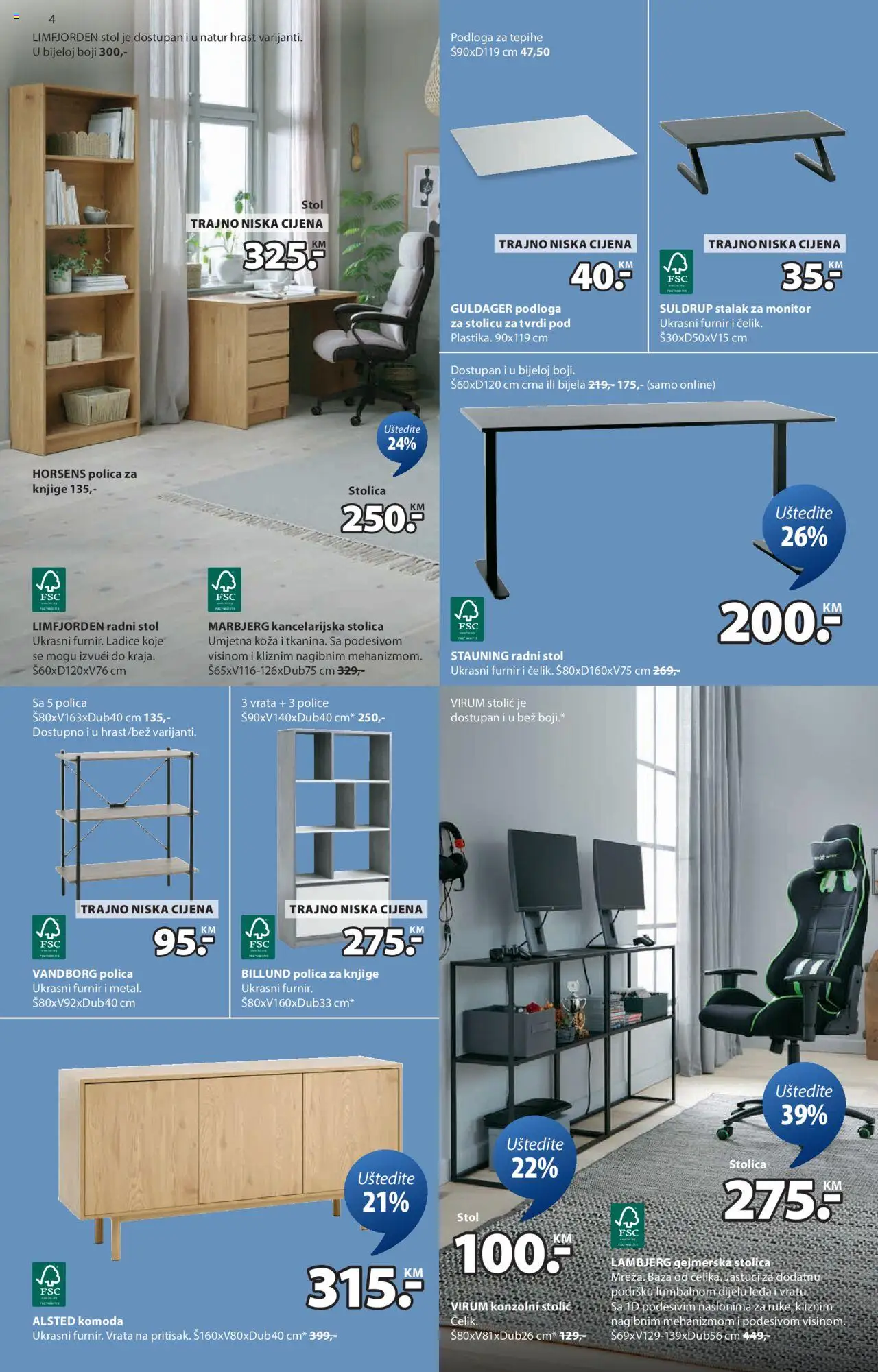 Pregled letka Sedmična ponuda trgovine JYSK vrijedi od 2025.10.08