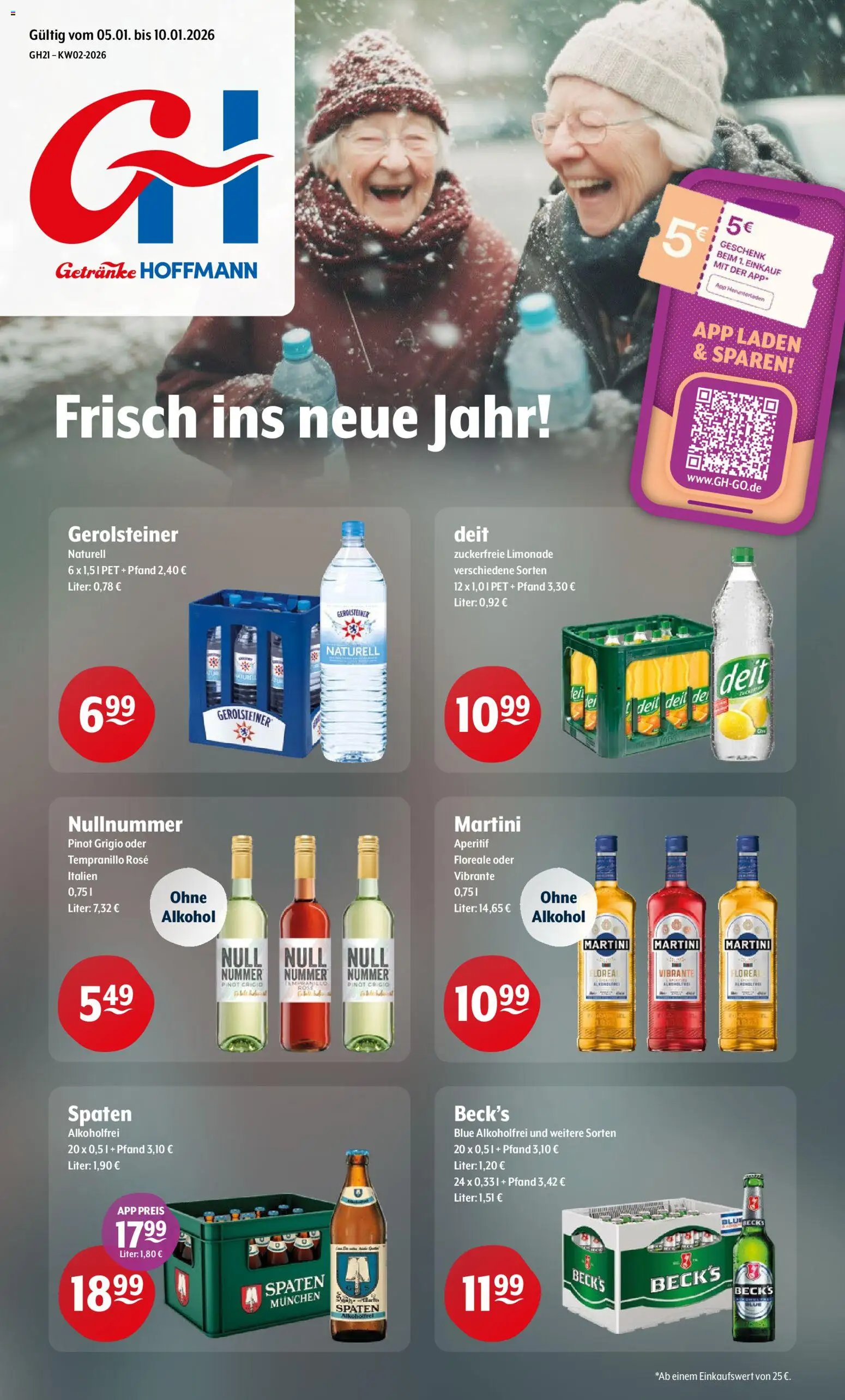 Vorschau von dem Prospekt des Geschäftes Getränke Hoffmann, gültig ab dem 05.01.2026