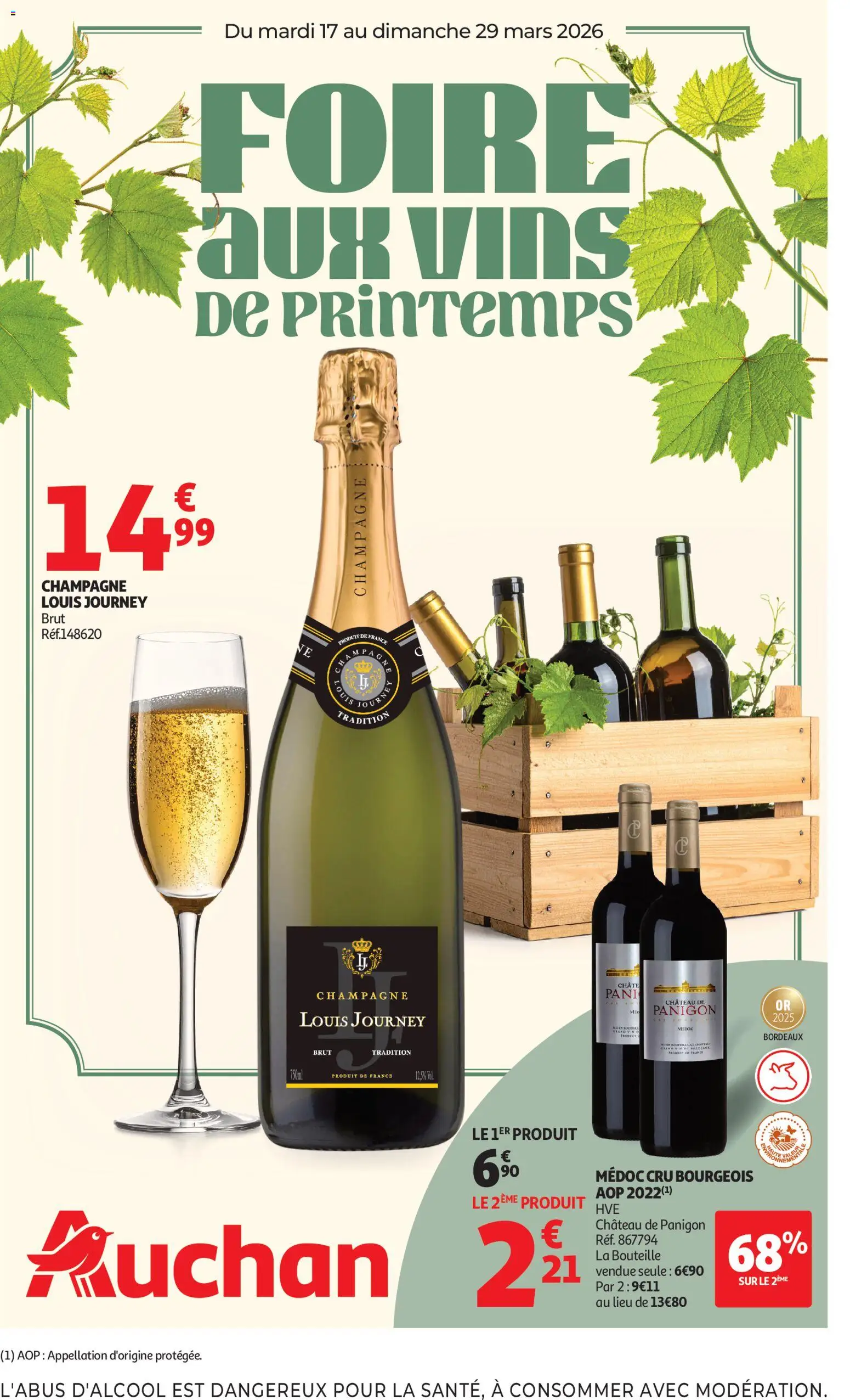Prévisualisation de Auchan Foire aux vins hypers du magasin Auchan formulaire valide 17/03/2026