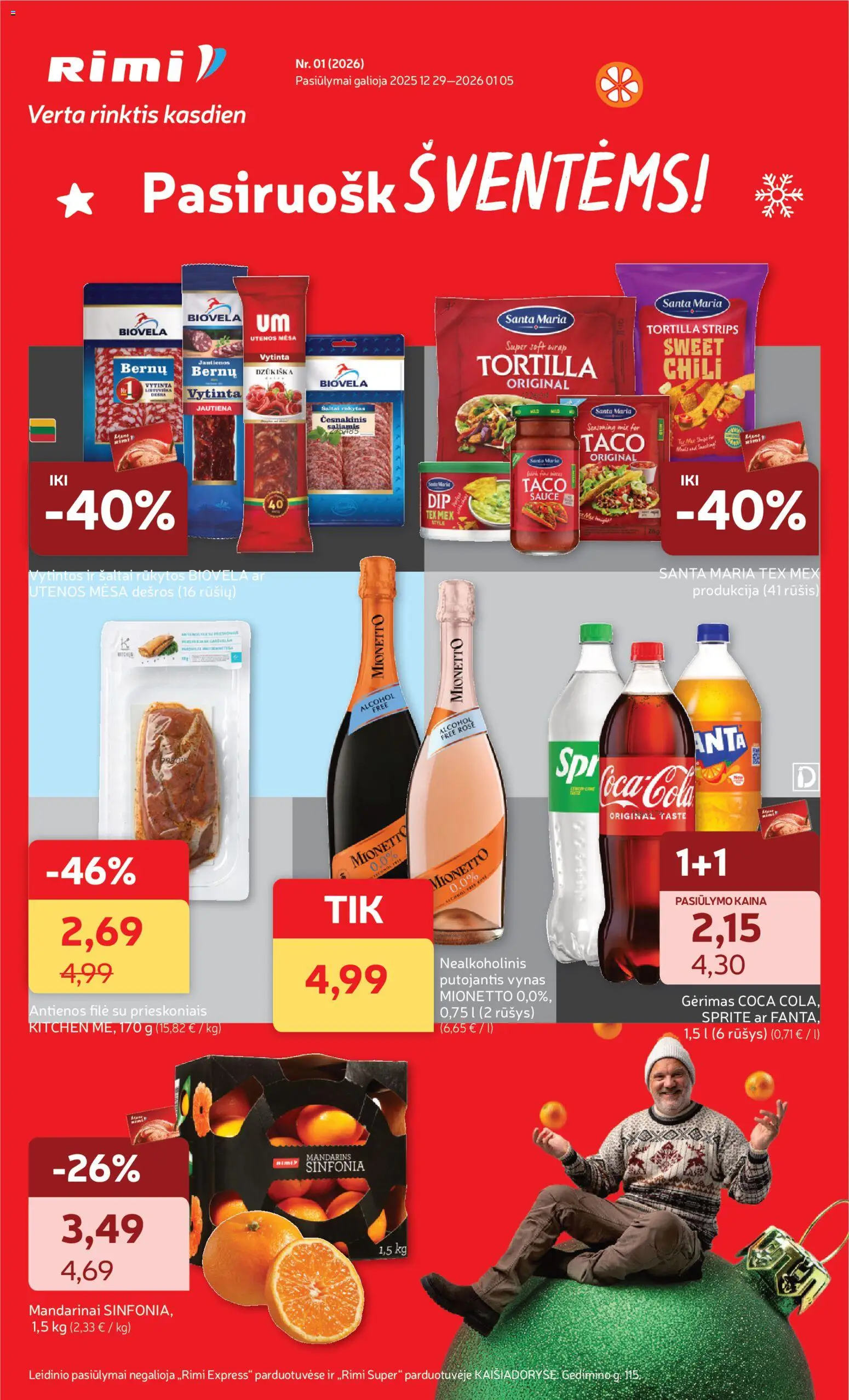 Rimi parduotuvės leidinio Leidinys galiojančio nuo 2025.12.29 peržiūra