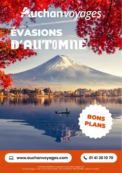 Prévisualisation de Auchan Voyages : évasion d'automne du magasin Auchan formulaire valide 01/11/2025