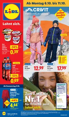 Vorschau von dem Prospekt des Geschäftes Lidl, gültig ab dem 06.10.2025